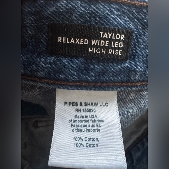 Veronica Beard Taylor Relaxed Wide Leg Jeans high rise - Picture 10 of 13